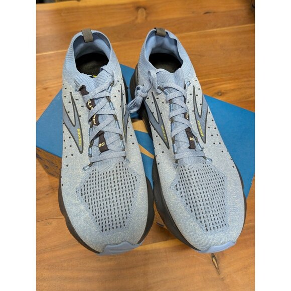 Brooks Men's Glycerin 20 Neutral Running Shoe Light Blue/Nine Iron/Sulphur 11.5 - Picture 2 of 5